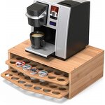 Bamboo Coffee Capsule Box Manufacturer - New Design Dispenser Holder for K Cups
