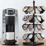 Coffee Pods Organizer Manufacturer - Black Spinning Carousel K Cup Holder