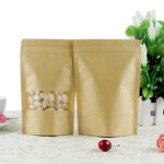Kraft Paper Ziplock Pouch Manufacturer - Moisture-Proof Brown Heat Sealable Stand-Up