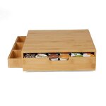 Bamboo Coffee Capsule Box Manufacturer - New Design Dispenser Holder for K Cups