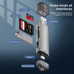 Type C Card Reader Manufacturer - OTG 6 in 1 USB 3.0 SD TF Adapter