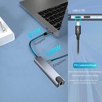 8-in-1 USB Hub Manufacturer - Type-C PD Charging HDMI Ethernet Card Reader