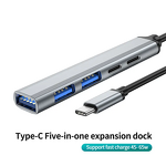 Type C Docking Station Manufacturer - 5-in-1 Ultra-Slim 65W PD for MacBook