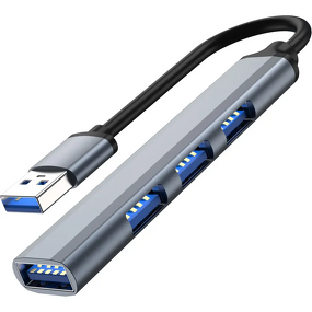 4-in-1 USB C Hub Manufacturer - Aluminum Alloy 3.0 to 4 Ports High-Speed