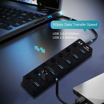 USB 3.0 Hub for PC Manufacturer - High-Speed 4/7 Port Splitter with Switch