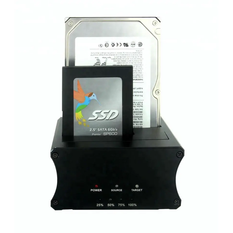 HDD Docking Station Manufacturer - USB3.0 2-Bay Aluminum Case with Cloning