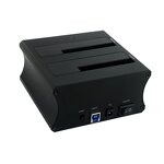 HDD Docking Station Manufacturer - USB3.0 2-Bay Aluminum Case with Cloning
