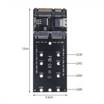 U.2 to M.2 SSD Converter Manufacturer - SFF-8654 22Pin for SATA Expansion