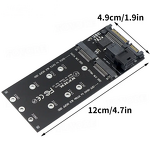 U.2 to M.2 SSD Converter Manufacturer - SFF-8654 22Pin for SATA Expansion