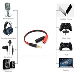 Stereo Audio Adapter Cable Manufacturer - 4-Pole 3.5mm Male to 2 Female