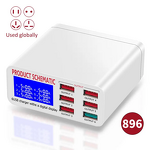 6-Port USB Charger Manufacturer - LCD Display 40W Universal Smart Hub