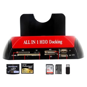 HDD Docking Station Manufacturer - USB 2.0 IDE SATA Dual Bay Cloning Dock