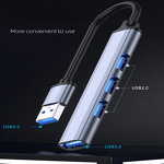 4-in-1 USB C Hub Manufacturer - Aluminum Alloy 3.0 to 4 Ports High-Speed