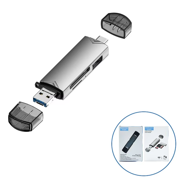 Type C Card Reader Manufacturer - OTG 6 in 1 USB 3.0 SD TF Adapter