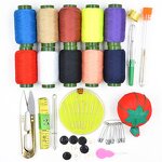 Knitting Kit Manufacturer - Leather Storage Box Sewing Tool Set