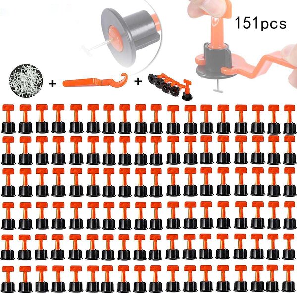 Tile Leveling Kit Manufacturer - 151pcs System 1/16" Levelers Spacer Clips