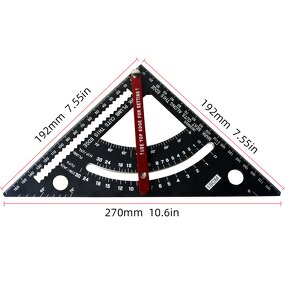 Adjustable Triangle Ruler Factory - Aluminum Alloy Rafter Square OEM