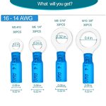 Heat Shrink Ring Terminal Manufacturer - 120PCS 1/4" Marine Grade AWG 16-14