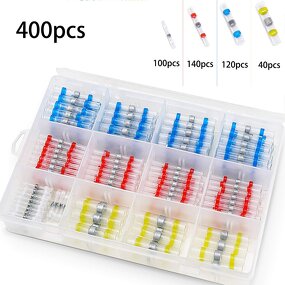 Solder Seal Connector Kit Manufacturer - 400PCS Heat Shrink Butt Wire