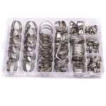 Hose Clamps Kit Factory - 91pcs Stainless Steel Adjustable Worm Gear