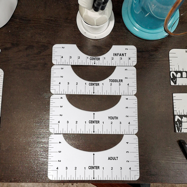 T-shirt Alignment Tool Factory - Industrial DIY 4-Piece Set Heat Resistant