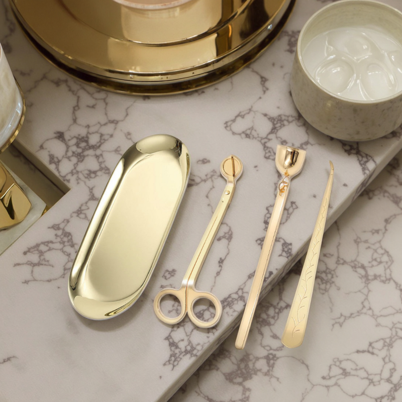 Candle Care Kit Manufacturer - 4-in-1 Stainless Steel Snuffer Trimmer Dipper