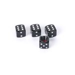 Aluminum Valve Caps Factory - LinYu LY022 Dice Style for Car Moto Bicycle