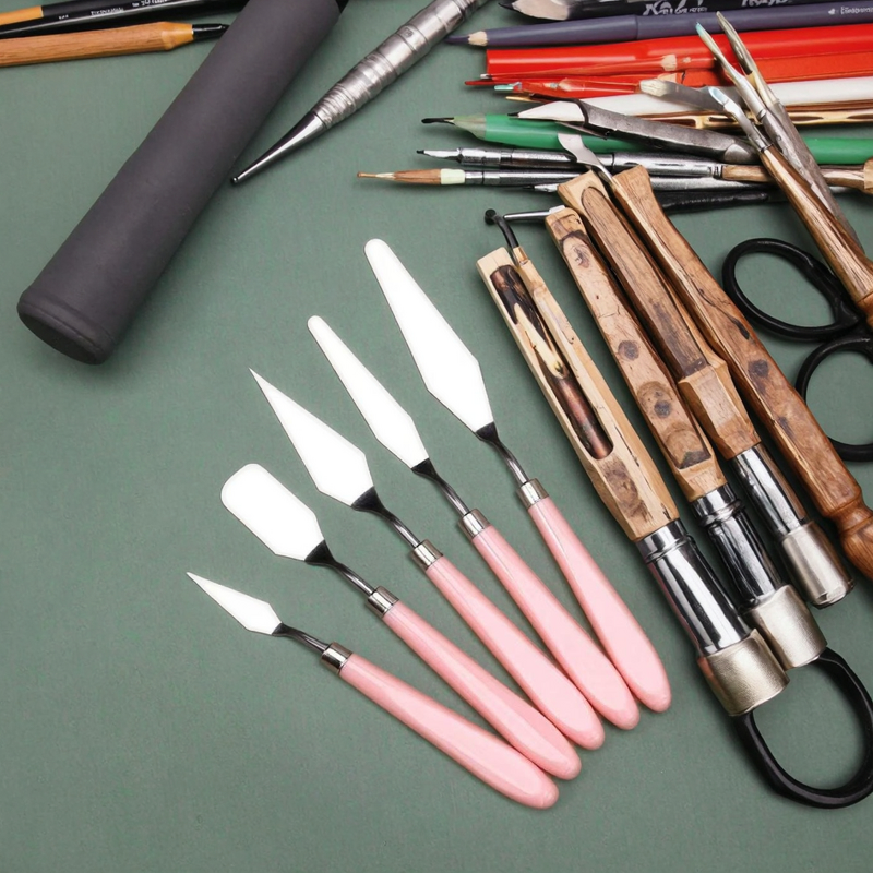 Palette Knife Set Manufacturer - 5-Piece Stainless Steel Flexible Spatula