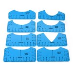T-Shirt Ruler Factory - 8pcs Industrial Grade DIY Guide for Heat Press