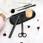 Candle Care Kit Manufacturer - 4-in-1 Stainless Steel Snuffer Trimmer Dipper