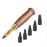 Leather Hole Punch Manufacturer - Screw Punch Wood Handle Belt Tool