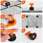 Tile Leveling System Kit Factory - 402pcs Reusable Leveler Spacers Tools
