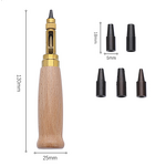 Leather Hole Punch Manufacturer - Screw Punch Wood Handle Belt Tool