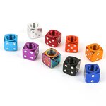 Aluminum Valve Caps Factory - LinYu LY022 Dice Style for Car Moto Bicycle
