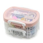 Sewing Kit Box Manufacturer - High Quality Three-layer Transparent Cross Stitch