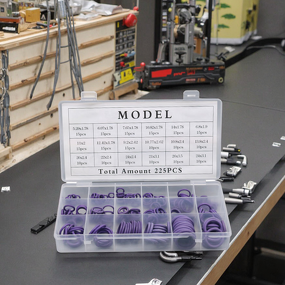 O-ring Kit Manufacturer - 225pcs Fuel Resistant Seals Set