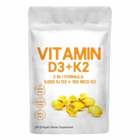 Vitamin D3 K2 Capsules Factory - OEM Health Food Supplement