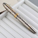 Titanium Alloy Fountain Pen Manufacturer - MAJOHN P141 8# 40 Hammered Pattern