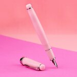 Small Art Fountain Pen Factory - New Moon2 Design for Student Adult Writing