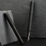 All-Copper Fountain Pen Manufacturer - HUNYUAN Black Knight Ming-tip Small Art