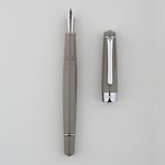 Acrylic Fountain Pen Manufacturer - PENBBS309 Gray Piston Small Art Nib
