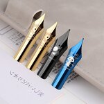 Fountain Pen Manufacturer - MAJOHN 8# 40 Type Gold Black Blue Plated Nib