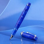 Small Art Fountain Pen Factory - New Moon2 Design for Student Adult Writing