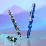 Small Art Fountain Pen Factory - New Moon2 Design for Student Adult Writing