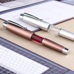 Metal Fountain Pen Factory - MAJOHN T2 Elastic Piston Business Writing