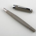 Acrylic Fountain Pen Manufacturer - PENBBS309 Gray Piston Small Art Nib