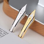 Fountain Pen Manufacturer - MAJOHN 8# 40 Type Gold Black Blue Plated Nib