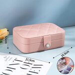 PU Leather Jewelry Case Factory - Portable Luxury New Style Rectangle Travel