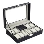 Watch Jewelry Box Manufacturer - Hot Sale 8+2 Slot Multifunctional PU Leather