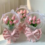 Acrylic Bouquet Box Manufacturer - New DIY Birthday Gift Tulip Holding Bucket
